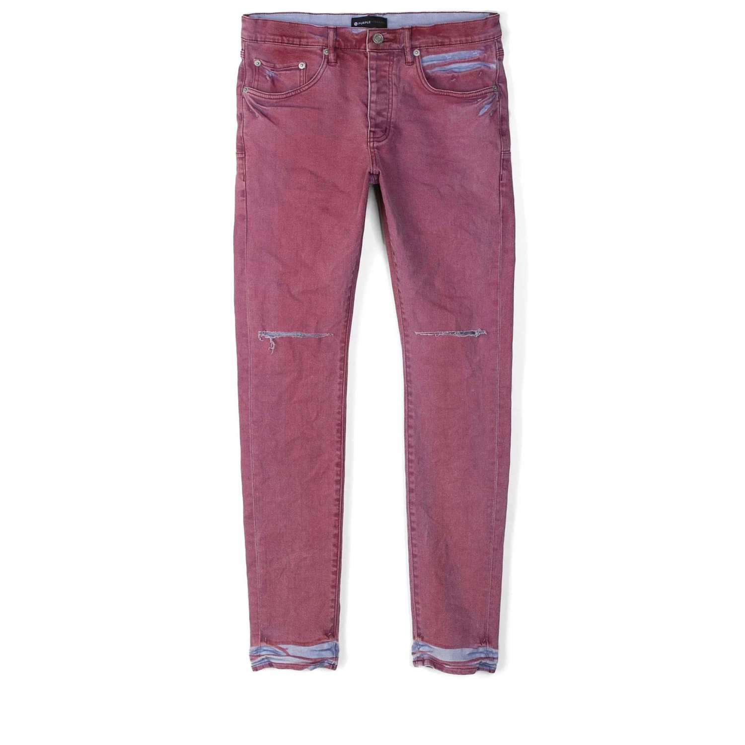Purple Brand Low Rise Skinny Jean - Coral Light Spray 3 Purple Brand Low Rise Skinny Jean - Coral Light Spray